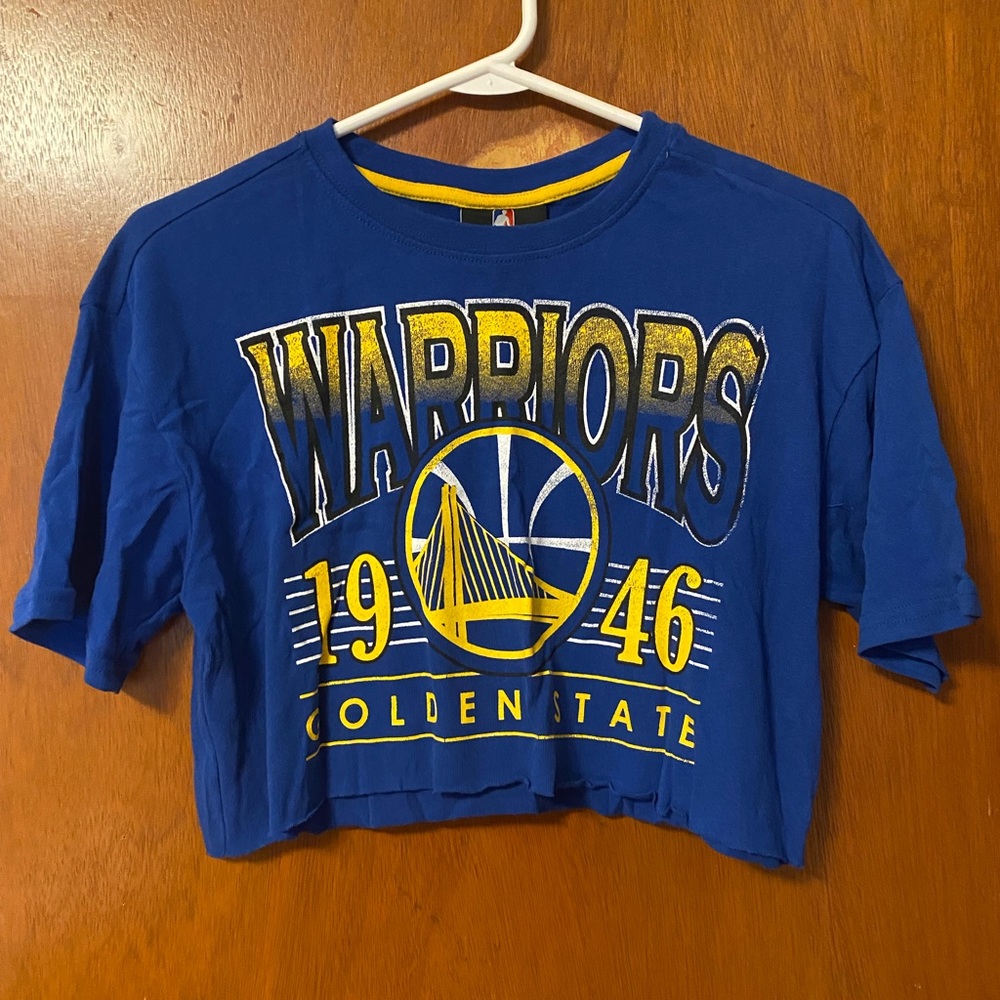 Vintage Golden State Warriors Crop Top T-shirt
